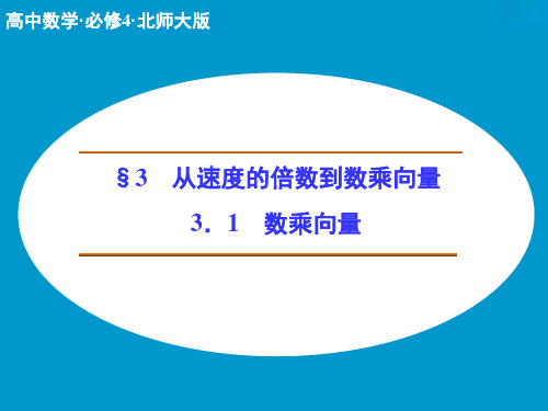 高中数学必修四北师大版 数乘向量ppt课件(24张)