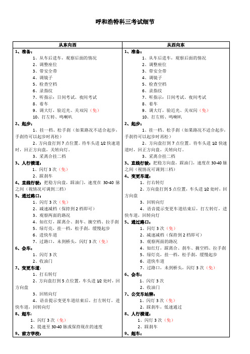 呼和浩特市科三考试