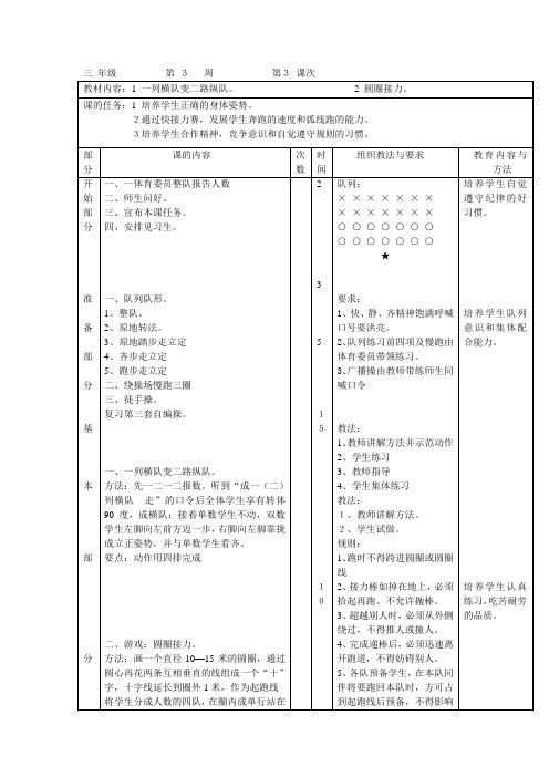 一列横队变二路纵队