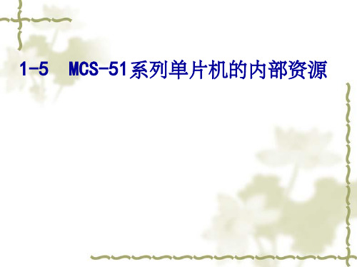 【大学课件】MCS-51系列单片机的内部资源