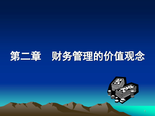 第二章  财务管理的时间价值、风险价值