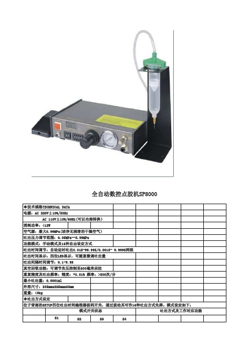 SP8000参数