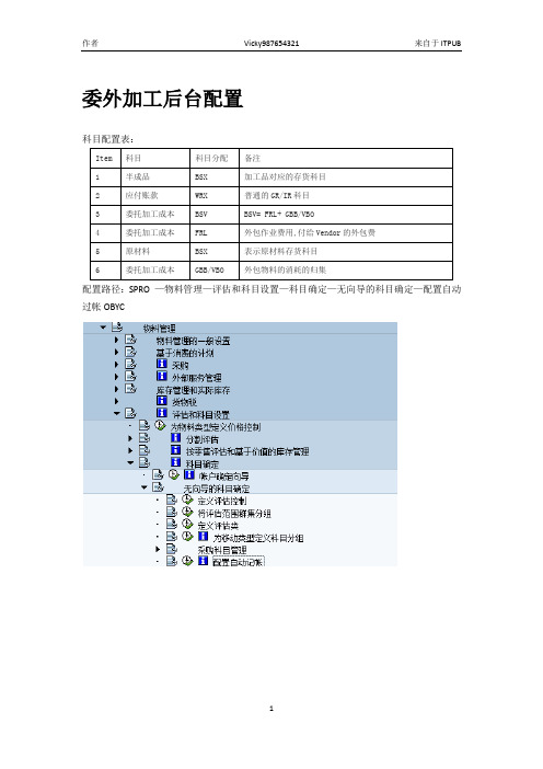 委外加工业务处理