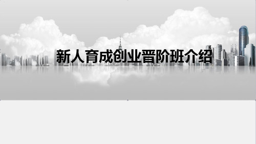 新人育成创业晋阶班介绍78页