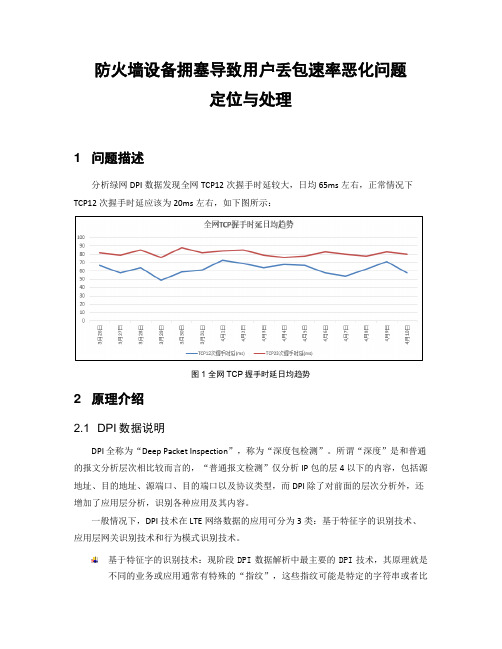 经典案例-防火墙设备拥塞导致用户丢包速率恶化问题定位与处理