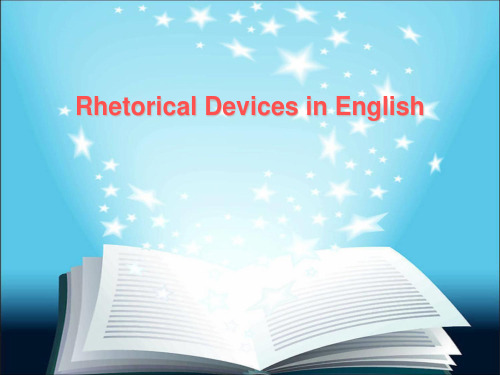 English    Rhetorical    Devices