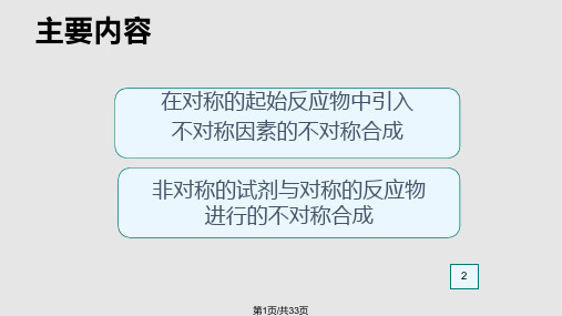 不对称合成PPT课件