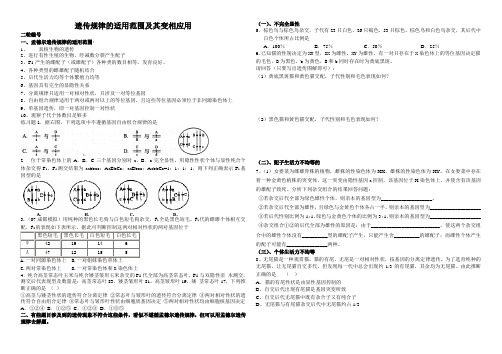 遗传规律的适用范围及其变相应用