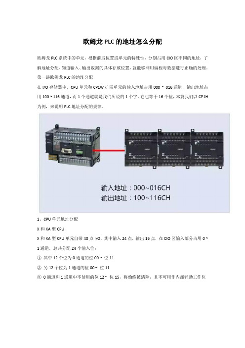 欧姆龙PLC的地址怎么分配