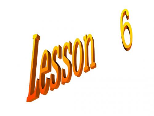 冀教版英语八年级上册Lesson6课件