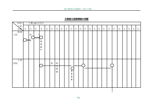 房建工程施工进度网络计划图