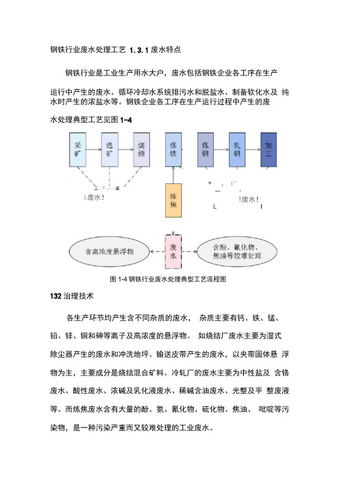 钢铁行业废水处理工艺