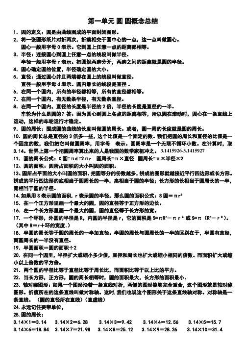 北师大数学六年级上册知识整合(数与代数-空间与几何-统计与概率)