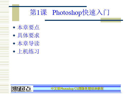 经典课件：photoshopcs图像处理培训教程第1章