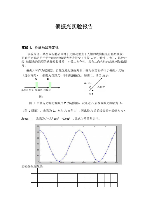 偏振光实验报告