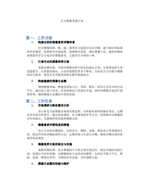 百万偶像养成计划