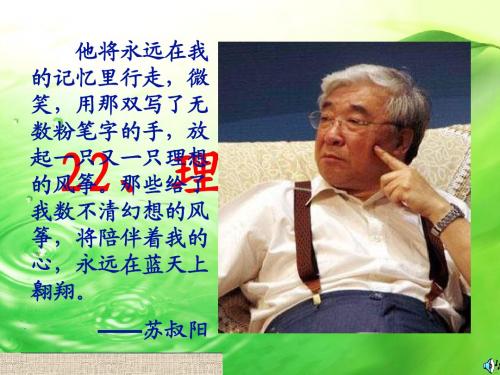 苏教版小学语文六年级下册《理想的风筝》PPT课件