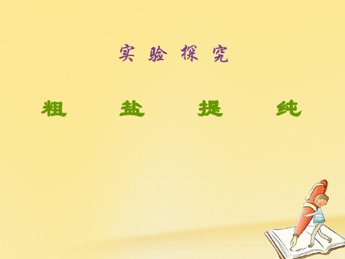 人教版高中化学必修一 实验课件：1 粗盐的提纯课件 (共8张PPT)