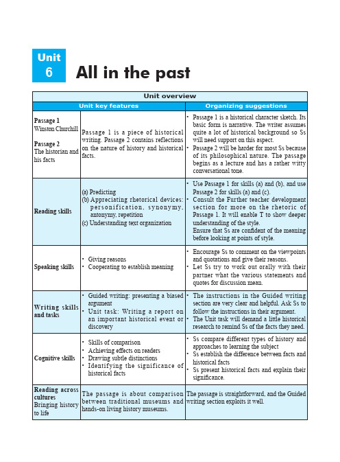 新标准大学英语综合教程4unit6答案