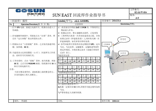 回流焊作业指导书