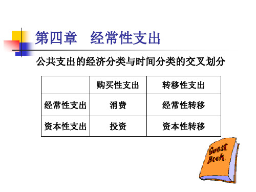 第四章  经常性支出