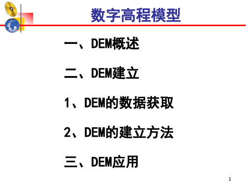 DEM数字高程模型ppt课件