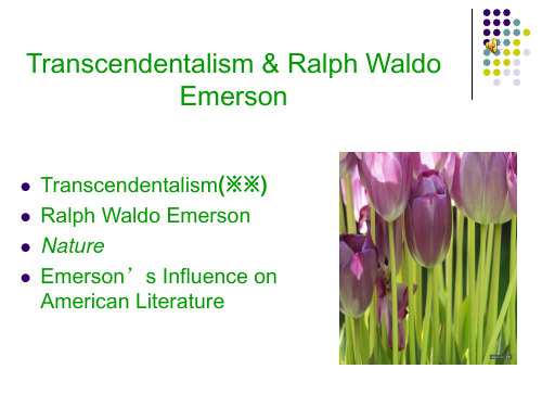 transcedentalism and Ralph Waldo Emerson