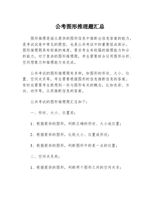 公考图形推理题汇总