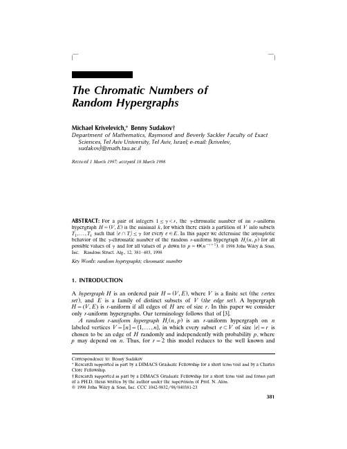 The chromatic numbers of random hypergraphs