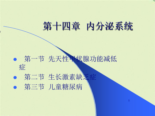 儿童常见疾病治疗——第十三章内分泌系统(共27张PPT)