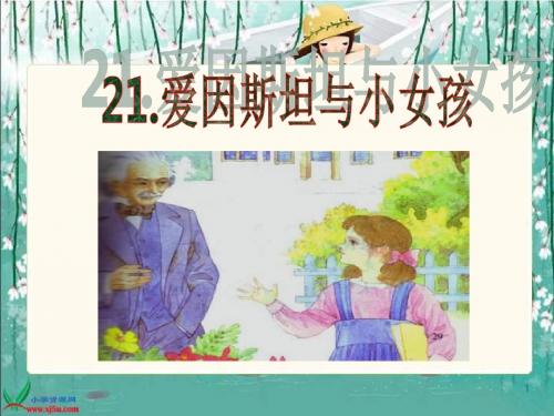 21《爱因斯坦和小女孩》PPT课件(新)