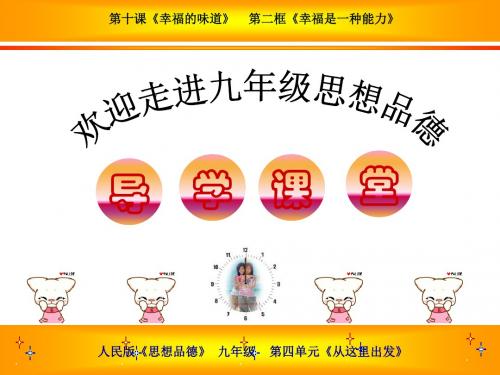 人民版政治九年级《幸福是一种能力》课件