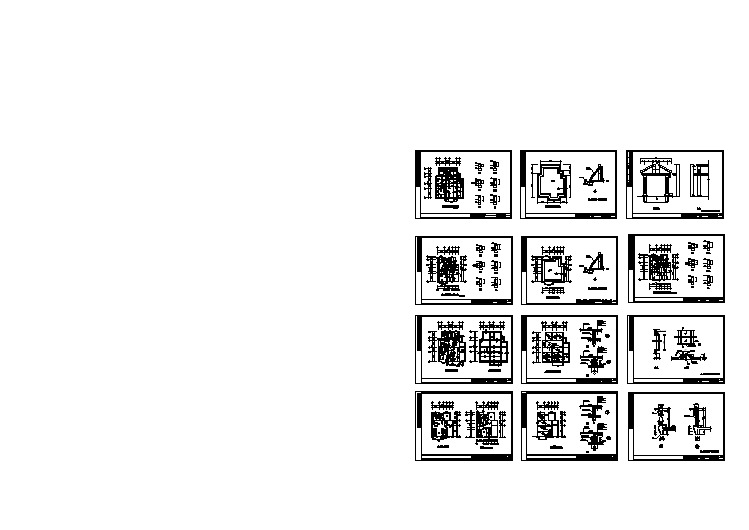 某别墅样板房设计全套CAD竣工图纸