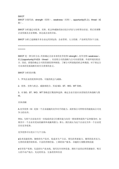 什么是swop分析