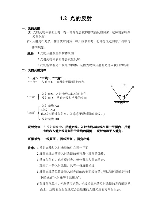 4.2 光的反射