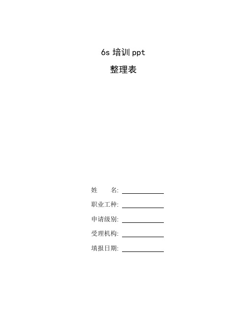 整理6s培训ppt_实训室6S管理制度