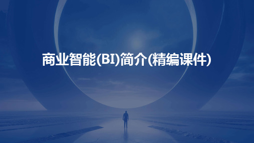 商业智能(BI)简介(精编课件)