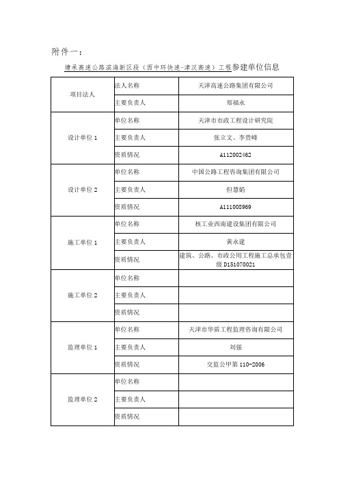 塘承高速公路滨海新区段(西中环快速-津汉高速)工程