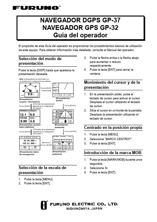 NAVEGADOR GPS GP-32 产品说明书