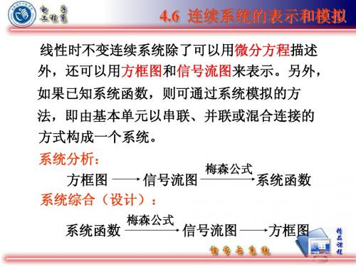 4-6连续系统的表示和模拟