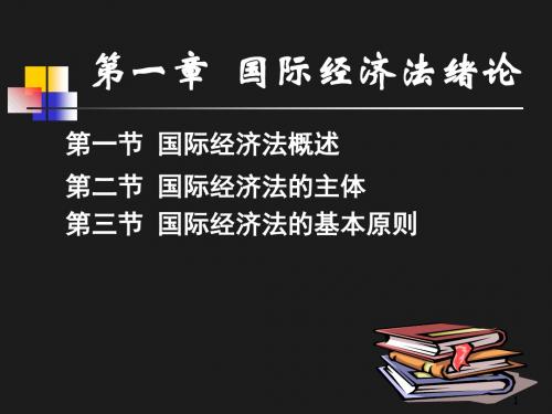 2019-第一章国际经济法绪论-文档资料
