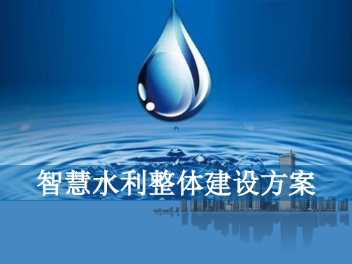 智慧水利整体建设方案 智慧水务整体建设方案