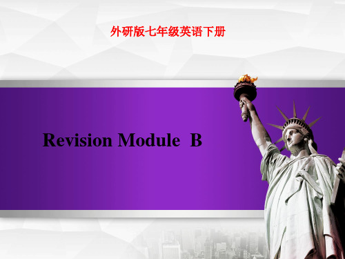 外研版七年级英语下册Revision Module  B 课件