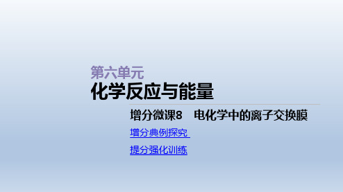 增分微课8   电化学中的离子交换膜 课件-2021届高三新高考一轮复习化学