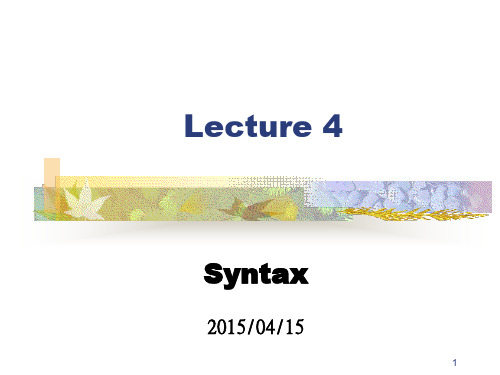 syntax