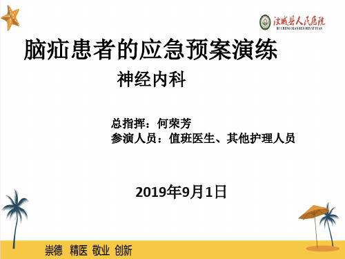 脑疝患者的应急预案演练