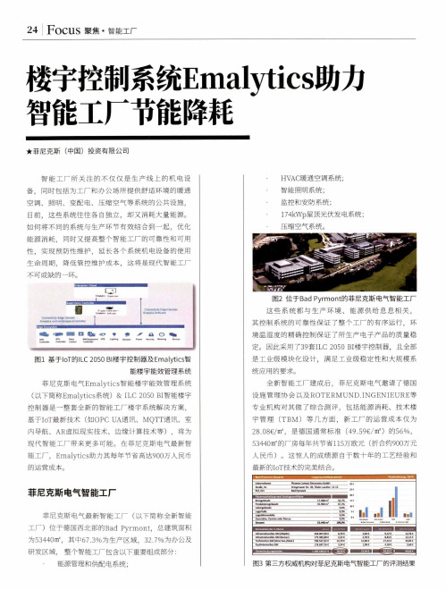 楼宇控制系统emalytics助力智能工厂节能降耗