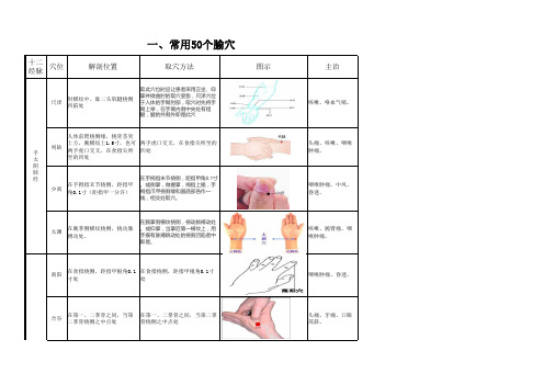 护士常用穴位