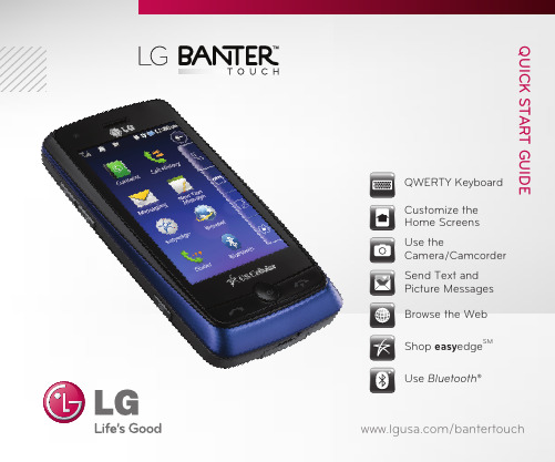 LG BANTER QUICK START GUIDE