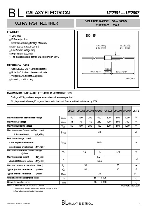 UF2001中文资料